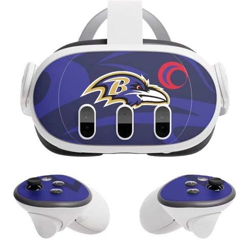 NFL Baltimore Ravens Double Vision Meta Quest 3 Skin
