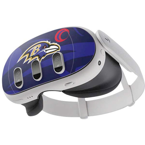 NFL Baltimore Ravens Double Vision Meta Quest 3 Skin