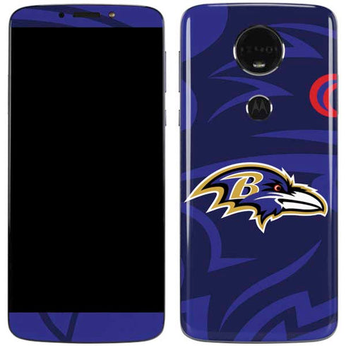 NFL Baltimore Ravens Double Vision Moto E5 Plus Skin