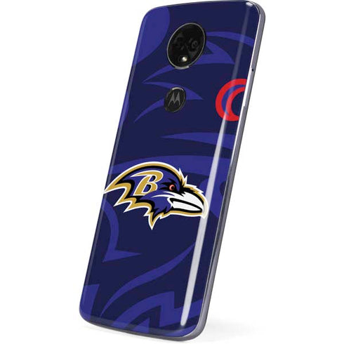 NFL Baltimore Ravens Double Vision Moto E5 Plus Skin