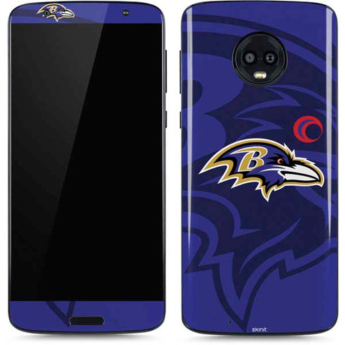 NFL Baltimore Ravens Double Vision Moto G6 Skin