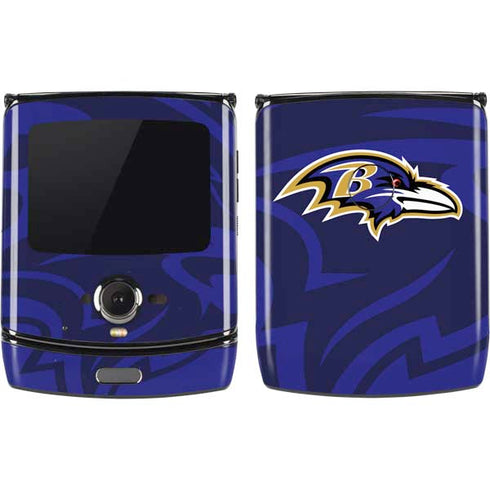 NFL Baltimore Ravens Double Vision Motorola RAZR Skin
