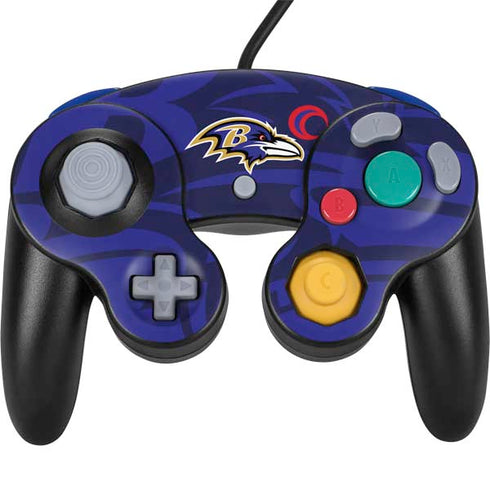NFL Baltimore Ravens Double Vision Nintendo GameCube Controller Skin