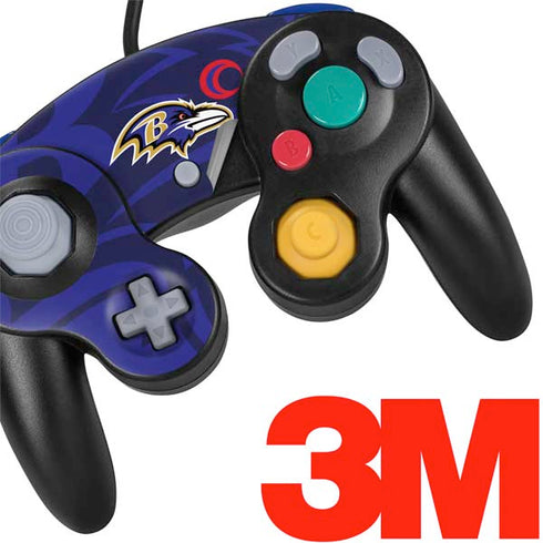 NFL Baltimore Ravens Double Vision Nintendo GameCube Controller Skin