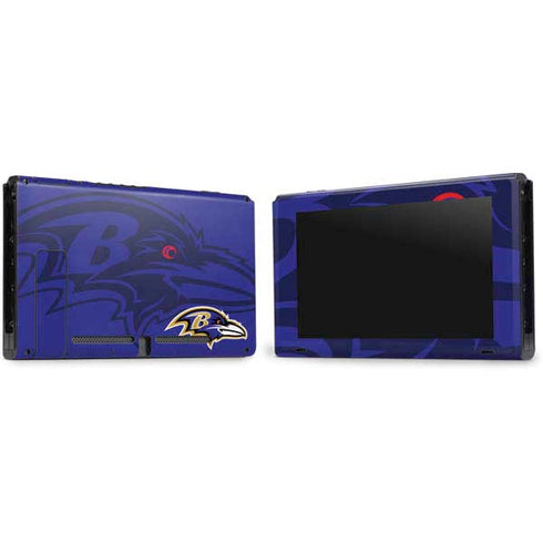 NFL Baltimore Ravens Double Vision Nintendo Switch Bundle Skin
