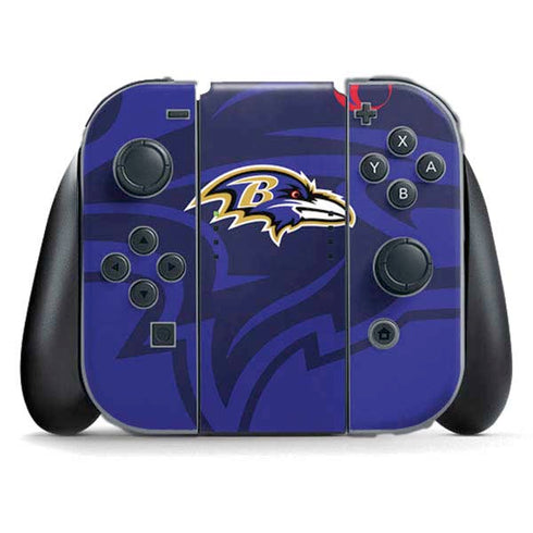 NFL Baltimore Ravens Double Vision Nintendo Switch (2017-2021) Joy-Con Controller Skin