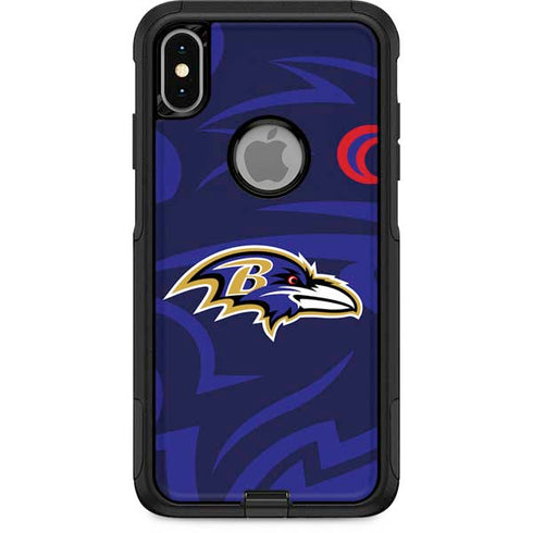 NFL Baltimore Ravens Double Vision Otterbox Commuter iPhone Skin