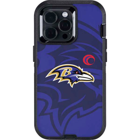 NFL Baltimore Ravens Double Vision Otterbox Defender iPhone Skin