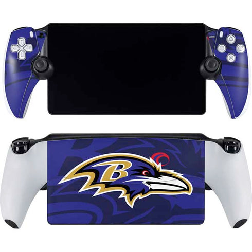 NFL Baltimore Ravens Double Vision PlayStation Portal Remote Player Skin