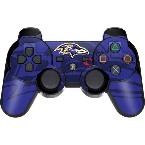 NFL Baltimore Ravens Double Vision PS3 Dual Shock wireless controller Skin