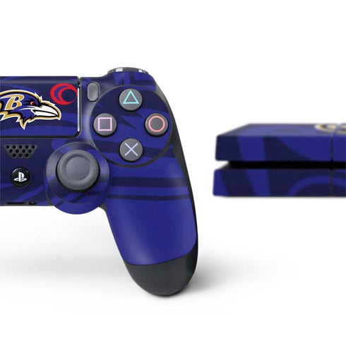 NFL Baltimore Ravens Double Vision PS4 Console and Controller Bundle Skin