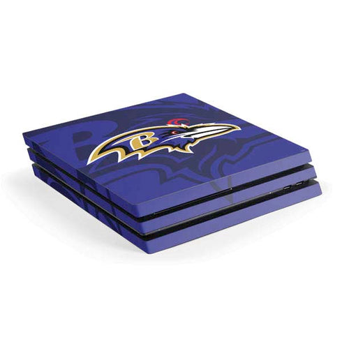 NFL Baltimore Ravens Double Vision PS4 Pro Console Skin