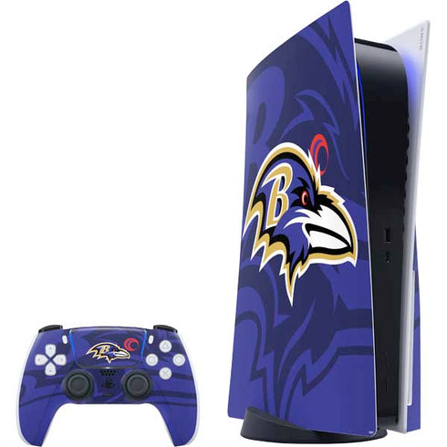 NFL Baltimore Ravens Double Vision PS5 Bundle Skin