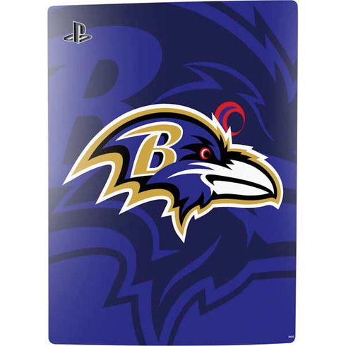 NFL Baltimore Ravens Double Vision PS5 Digital Edition Console Skin