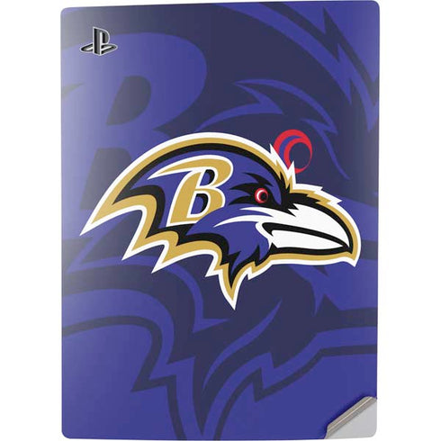 NFL Baltimore Ravens Double Vision PS5 Digital Edition Console Skin