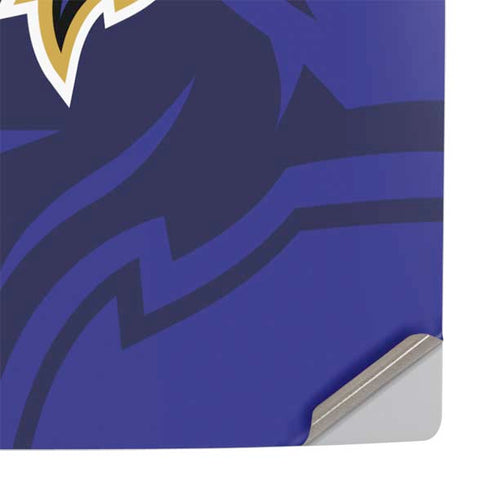NFL Baltimore Ravens Double Vision PS5 Slim Disk Console Skin