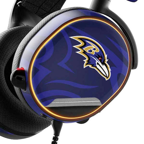 NFL Baltimore Ravens Double Vision SteelSeries Arctis 5 Skin