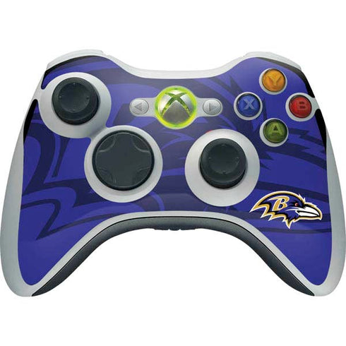 NFL Baltimore Ravens Double Vision Xbox 360 Wireless Controller Skin