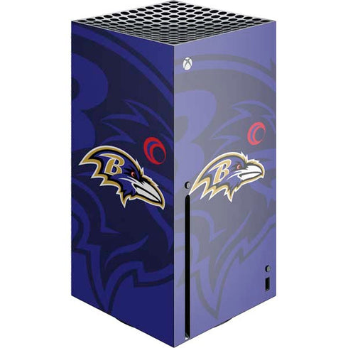 NFL Baltimore Ravens Double Vision Xbox Series X Console Skin