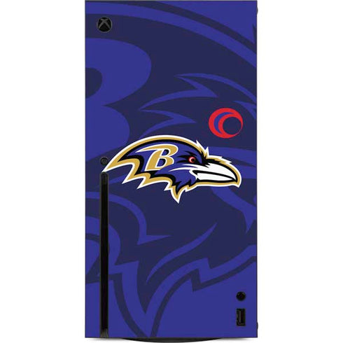 NFL Baltimore Ravens Double Vision Xbox Series X Console Skin