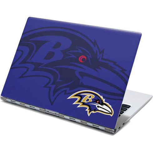 NFL Baltimore Ravens Double Vision Yoga 910 2-in-1 14in Touch-Screen Skin