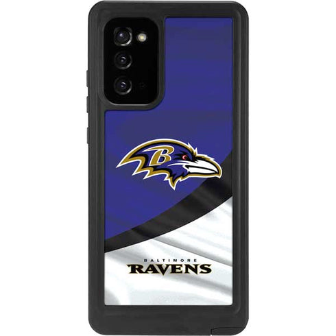 NFL Baltimore Ravens Galaxy Note20 5G Waterproof Case