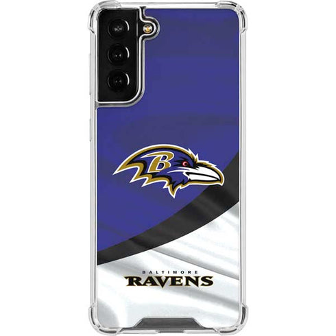 NFL Baltimore Ravens Galaxy S21 FE Clear Case