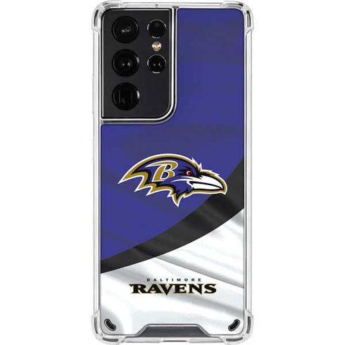 NFL Baltimore Ravens Galaxy S21 Ultra 5G Clear Case