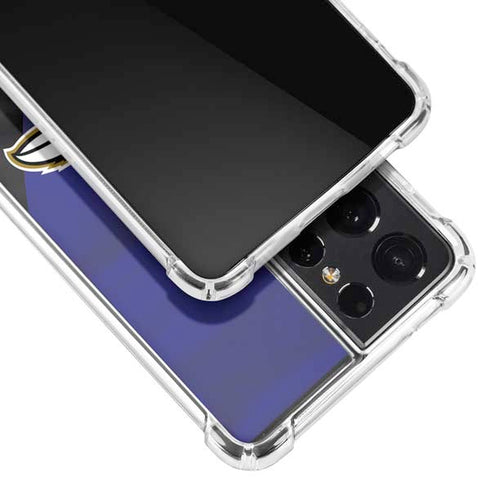 NFL Baltimore Ravens Galaxy S21 Ultra 5G Clear Case