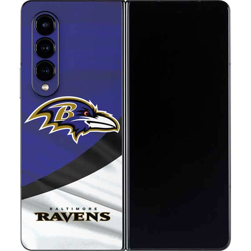 NFL Baltimore Ravens Galaxy Z Fold4 5G Skin