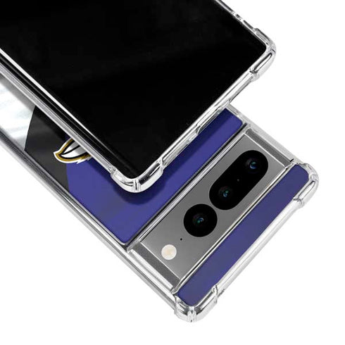 NFL Baltimore Ravens Google Pixel 7 Pro Clear Case
