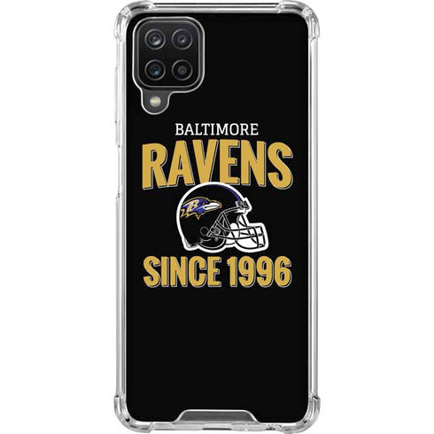 NFL Baltimore Ravens Helmet Galaxy A12 Clear Case