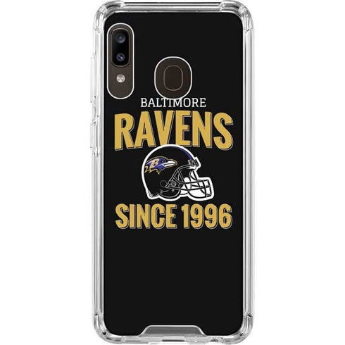NFL Baltimore Ravens Helmet Galaxy A30 Clear Case