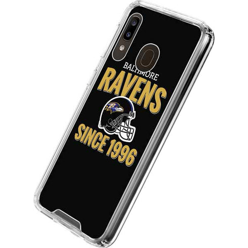 NFL Baltimore Ravens Helmet Galaxy A30 Clear Case