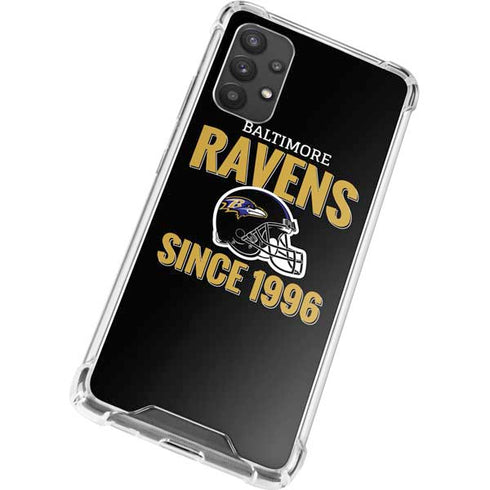 NFL Baltimore Ravens Helmet Galaxy A32 5G Clear Case