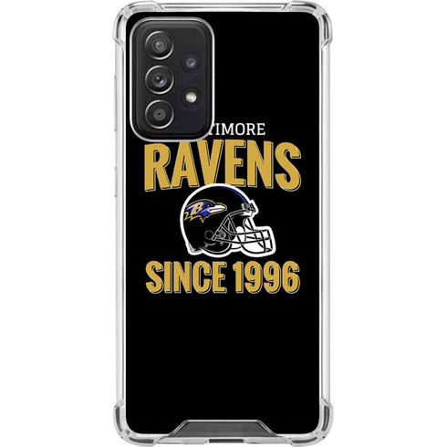 NFL Baltimore Ravens Helmet Galaxy A52 5G Clear Case