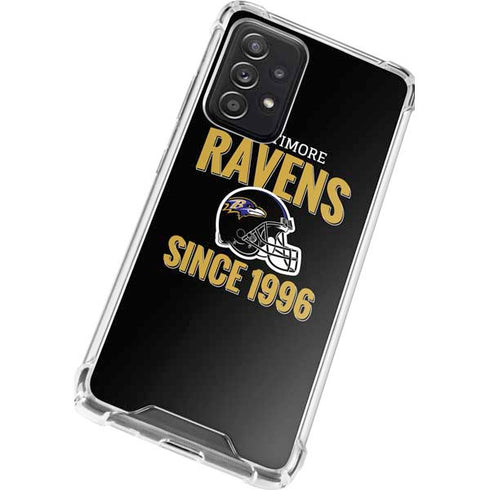 NFL Baltimore Ravens Helmet Galaxy A52 5G Clear Case