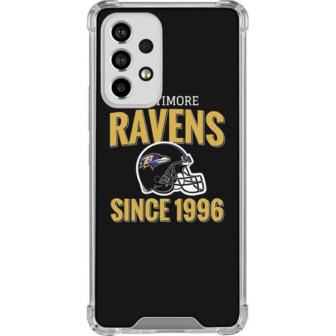 NFL Baltimore Ravens Helmet Galaxy A53 5G Clear Case
