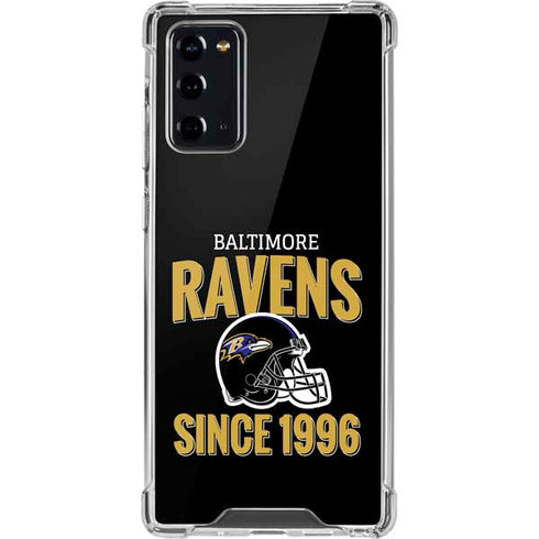 NFL Baltimore Ravens Helmet Galaxy Note20 5G Clear Case