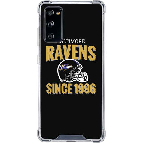 NFL Baltimore Ravens Helmet Galaxy S20 FE Clear Case