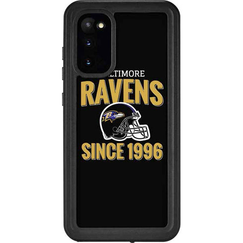 NFL Baltimore Ravens Helmet Galaxy S20 Waterproof Case