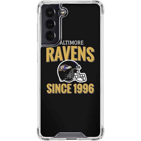 NFL Baltimore Ravens Helmet Galaxy S22 Clear Case
