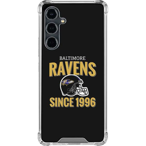 NFL Baltimore Ravens Helmet Galaxy S23 FE Clear Case