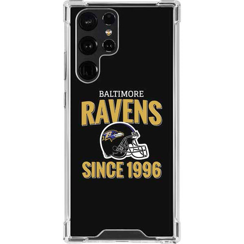NFL Baltimore Ravens Helmet Galaxy S24 Ultra Clear Case