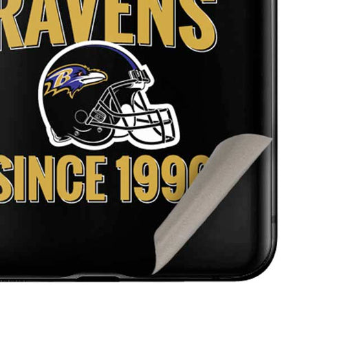 NFL Baltimore Ravens Helmet Galaxy Z Flip Skin