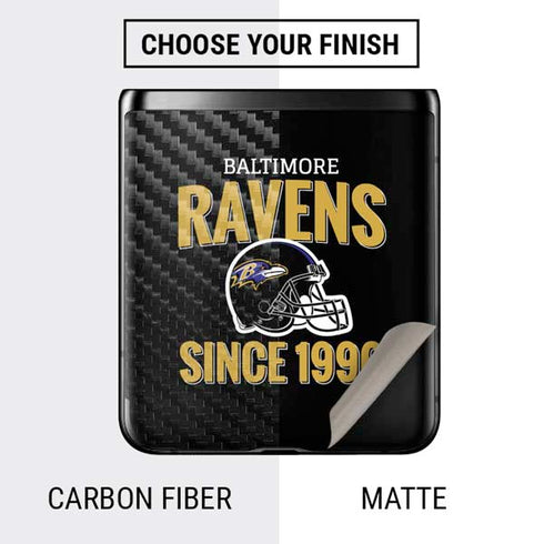 NFL Baltimore Ravens Helmet Galaxy Z Flip Skin