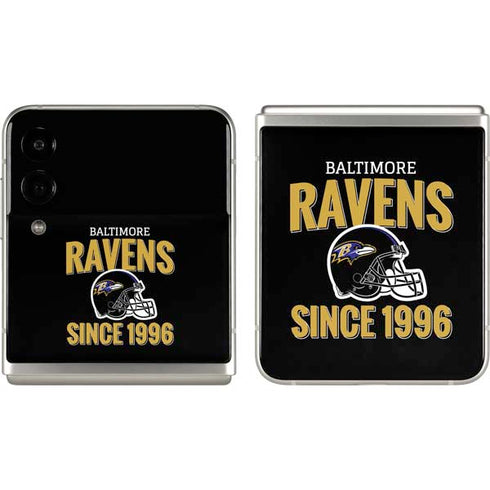 NFL Baltimore Ravens Helmet Galaxy Z Flip3 5G Skin