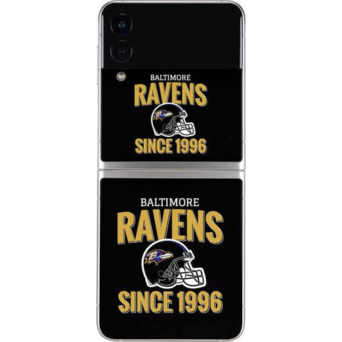 NFL Baltimore Ravens Helmet Galaxy Z Flip4 5G Skin
