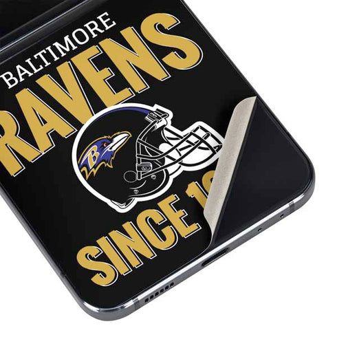 NFL Baltimore Ravens Helmet Galaxy Z Flip5 5G Skin
