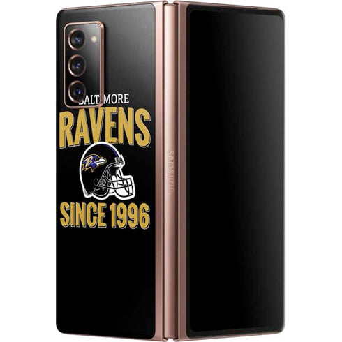 NFL Baltimore Ravens Helmet Galaxy Z Fold2 5G Skin